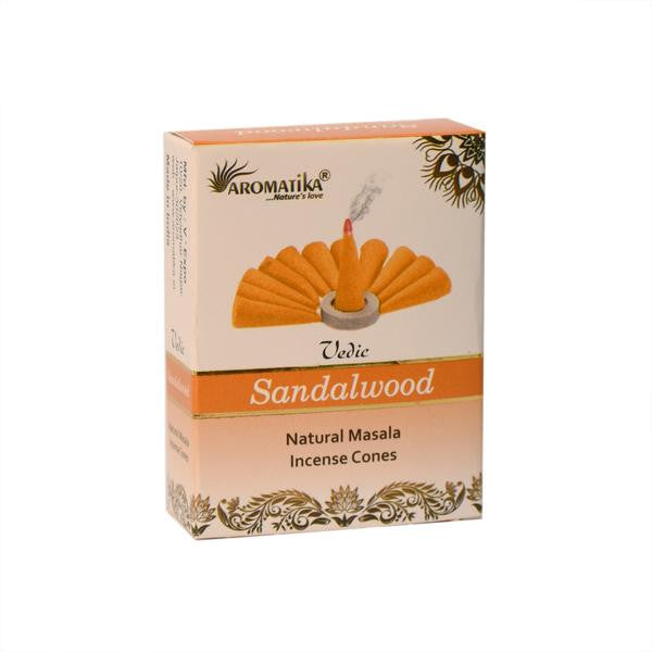 Aromatika Dhoop Incense Cones - Sandalwood