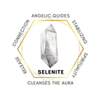 Aura Coated Selenite Buddha - Purple/Yellow/Blue