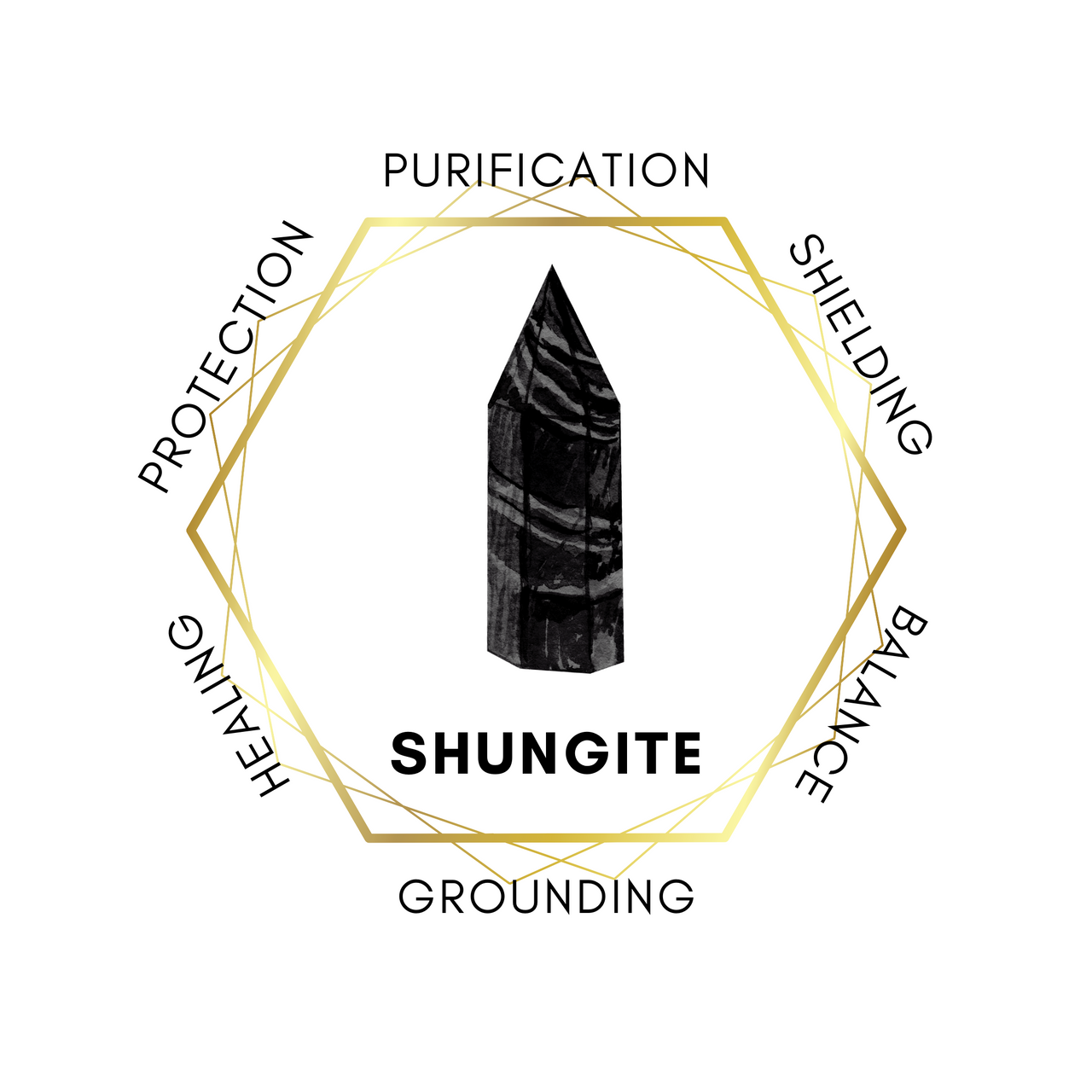 3.5cm Ying Yang with Border Shungite Adjustable Necklace