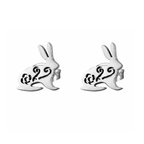 Stainless Steel Stud Earrings - Rabbits