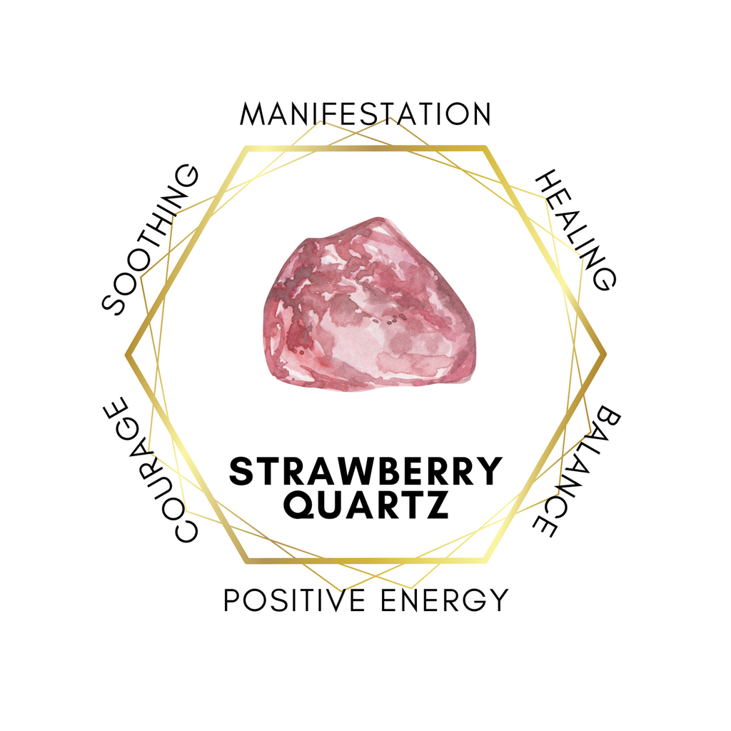 10mm Strawberry Quartz Gemstone Bracelet