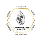 6mm Tourmalinated Quartz Gemstone Bracelet
