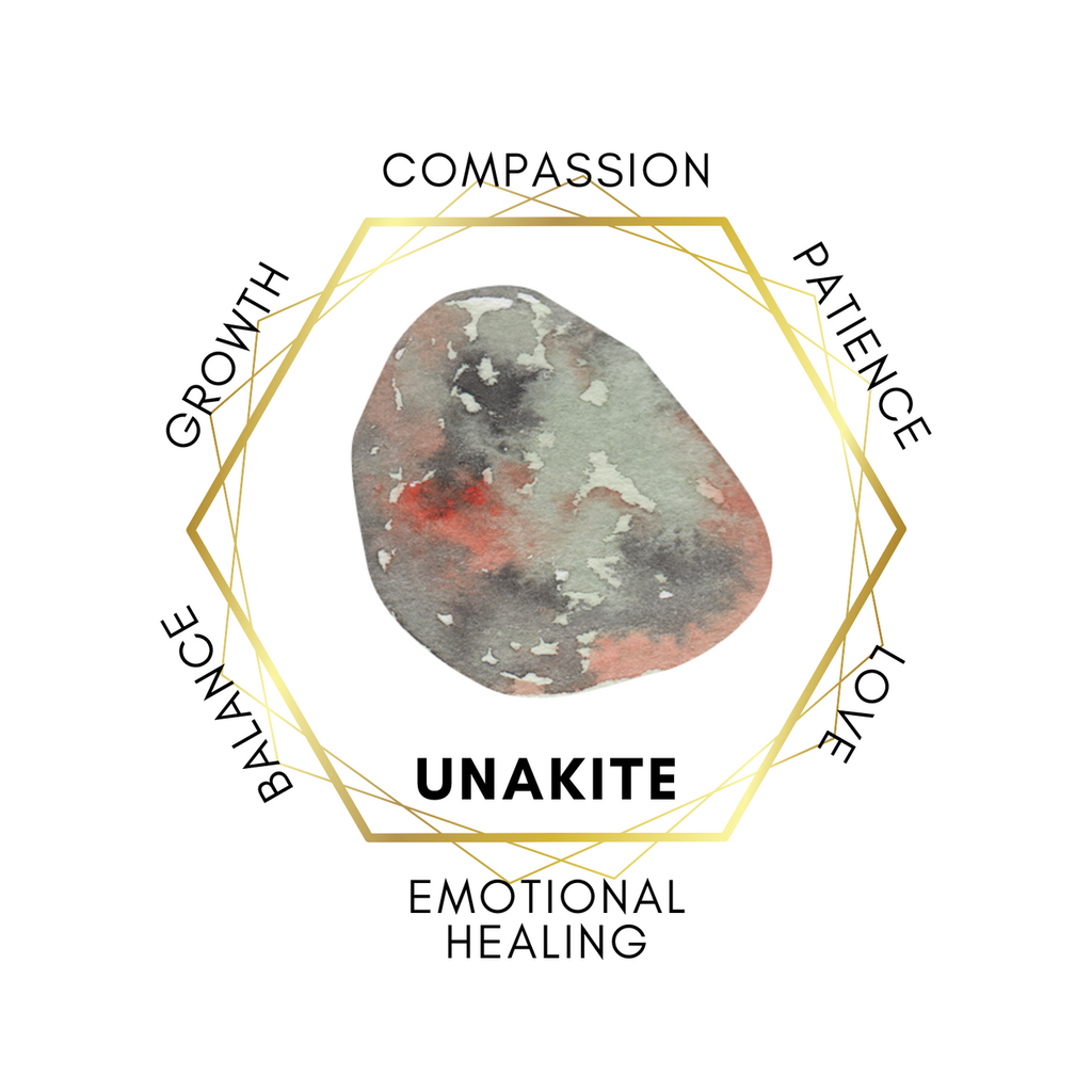 3cm Gemstone Egg - Unakite
