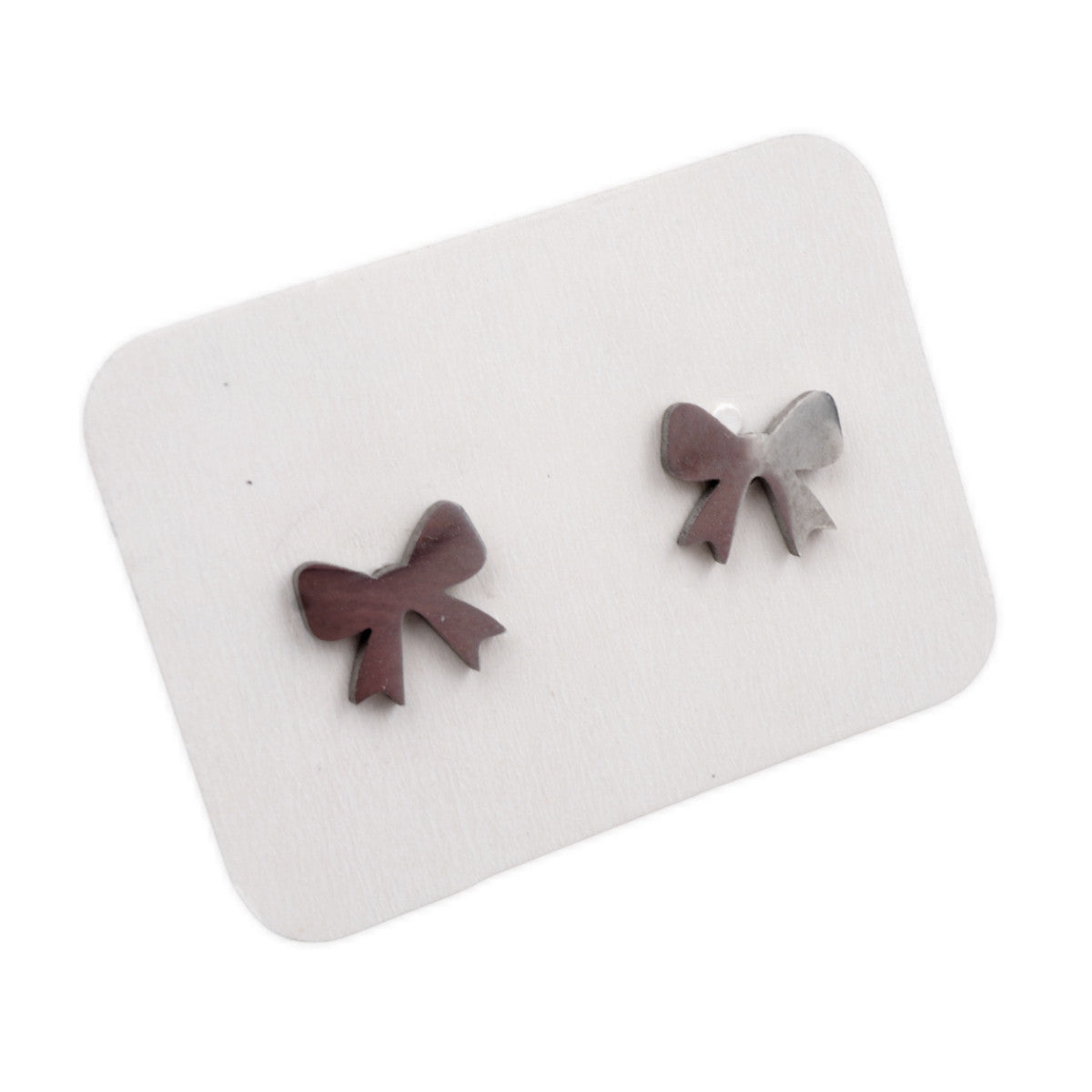 Stainless Steel Stud Earrings - Bows