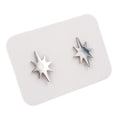 Stainless Steel Stud Earrings - Starburst