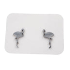 Stainless Steel Stud Earrings - Flamingo