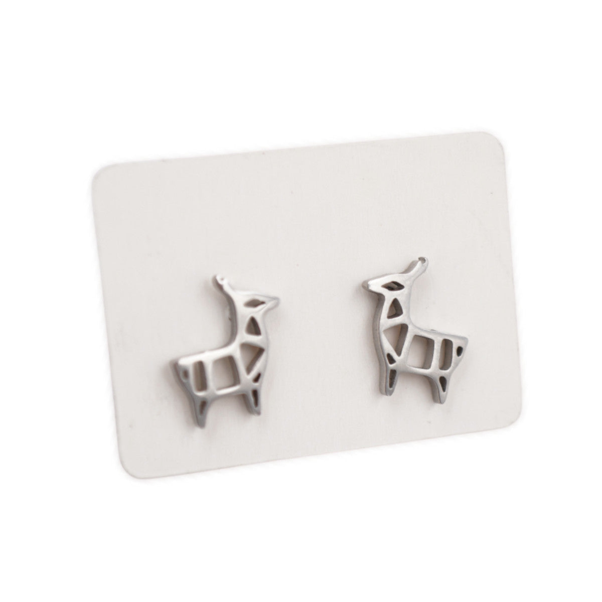 Stainless Steel Stud Earrings - Llamas