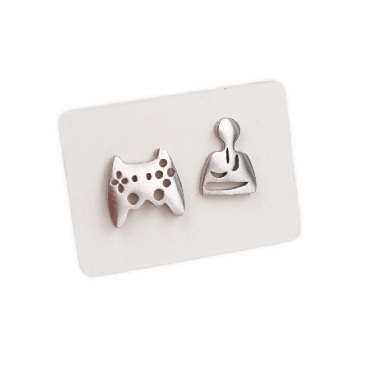 Stainless Steel Stud Earrings - Gamer