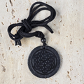 3.5cm Flower of Life Shungite Adjustable Necklace