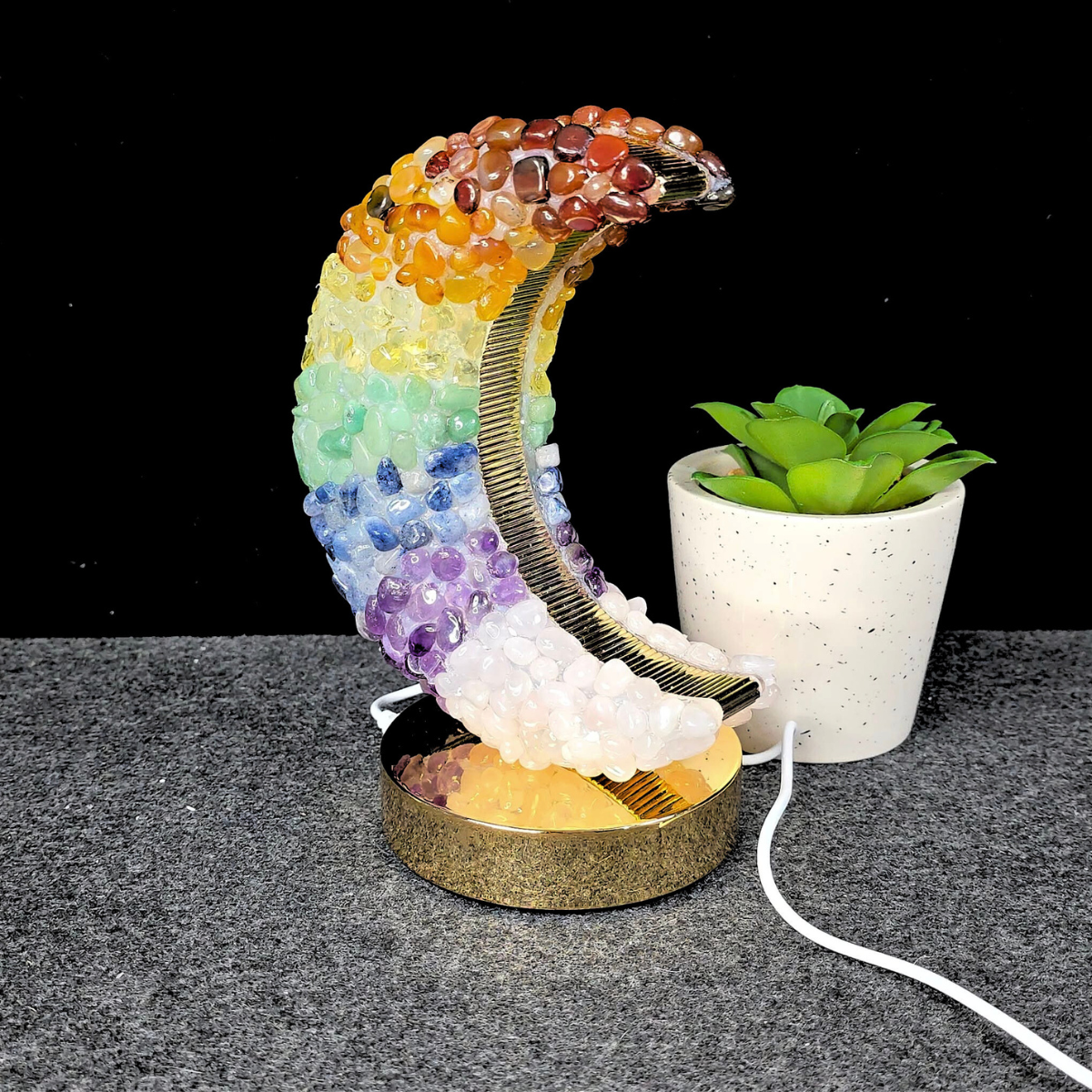 Chakra Moon Touch Lamp