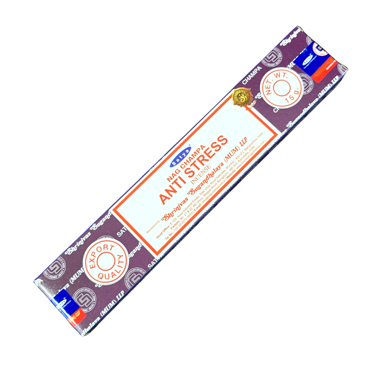 Satya Anti-stress Incense Sticks 15g