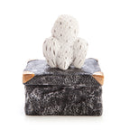 Snowy Owl Treasure Chest Trinket Box