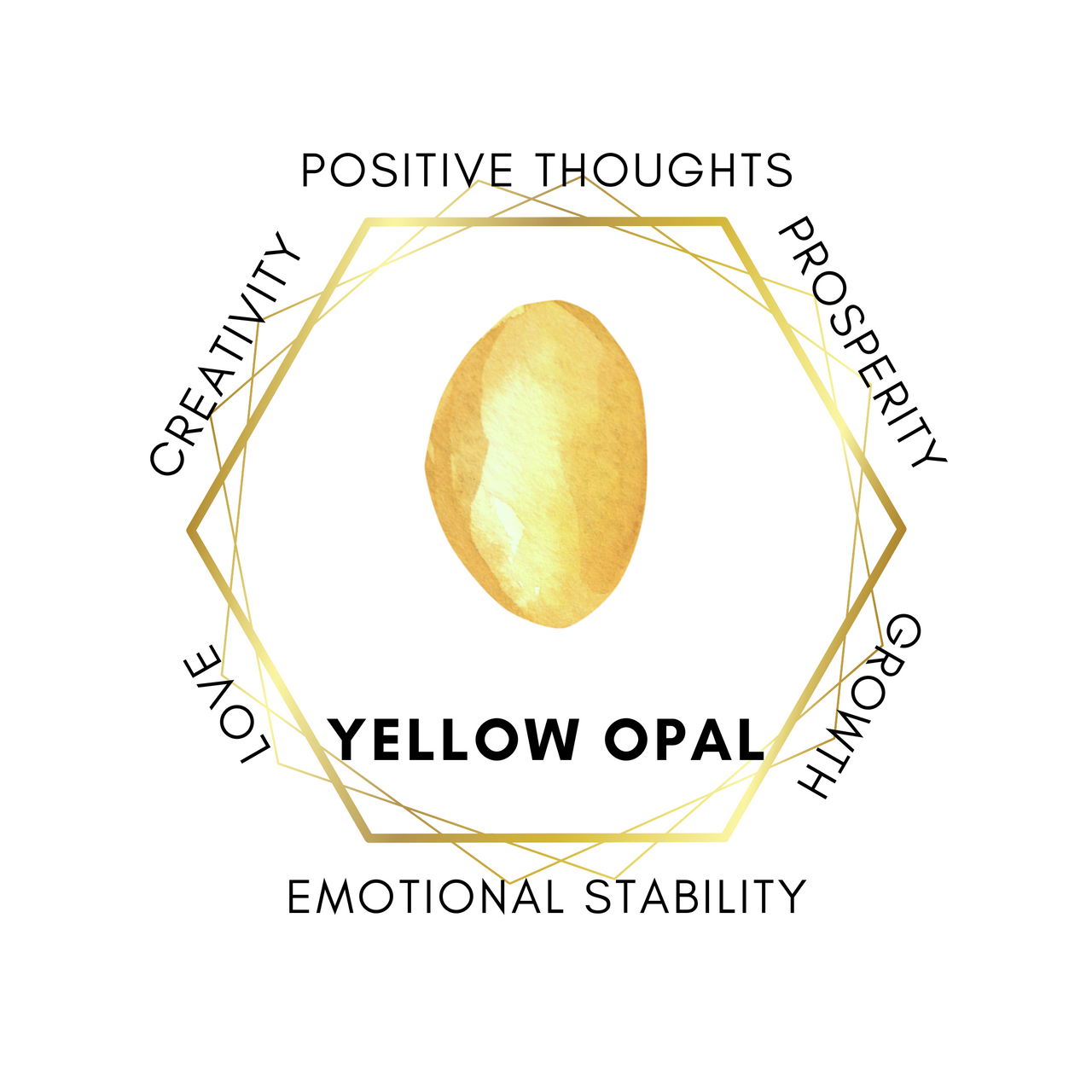 6mm Yellow Opal Gemstone Bracelet