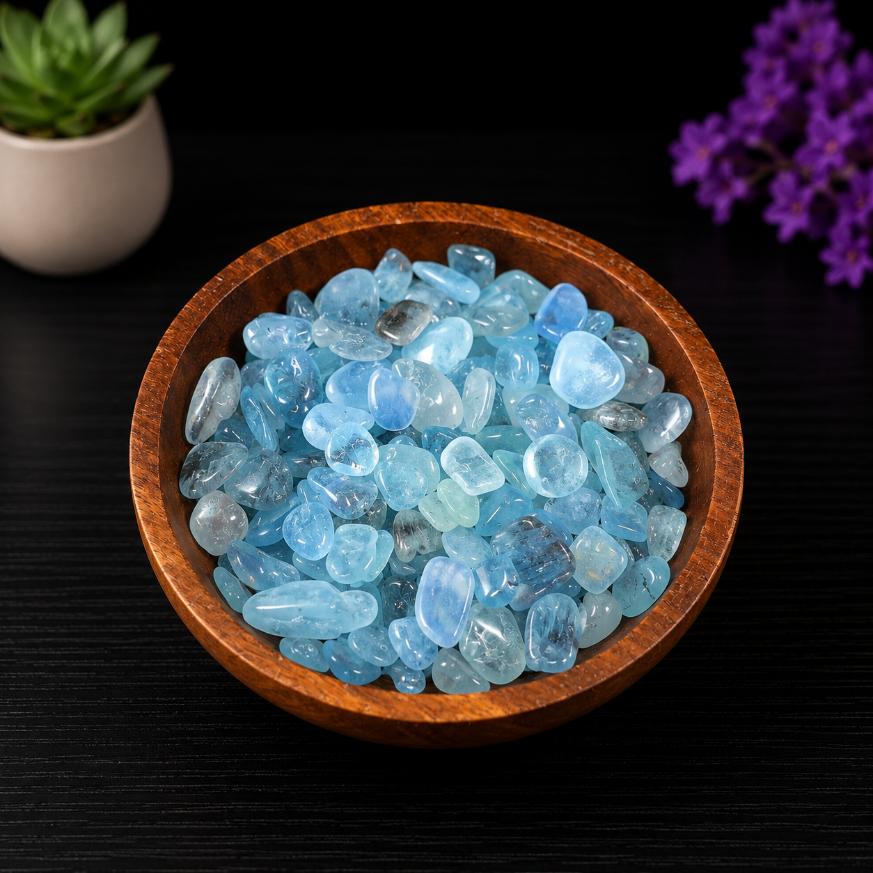 Gemstone Chips 100g - Aquamarine