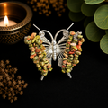 Gemstone Butterfly - Unakite