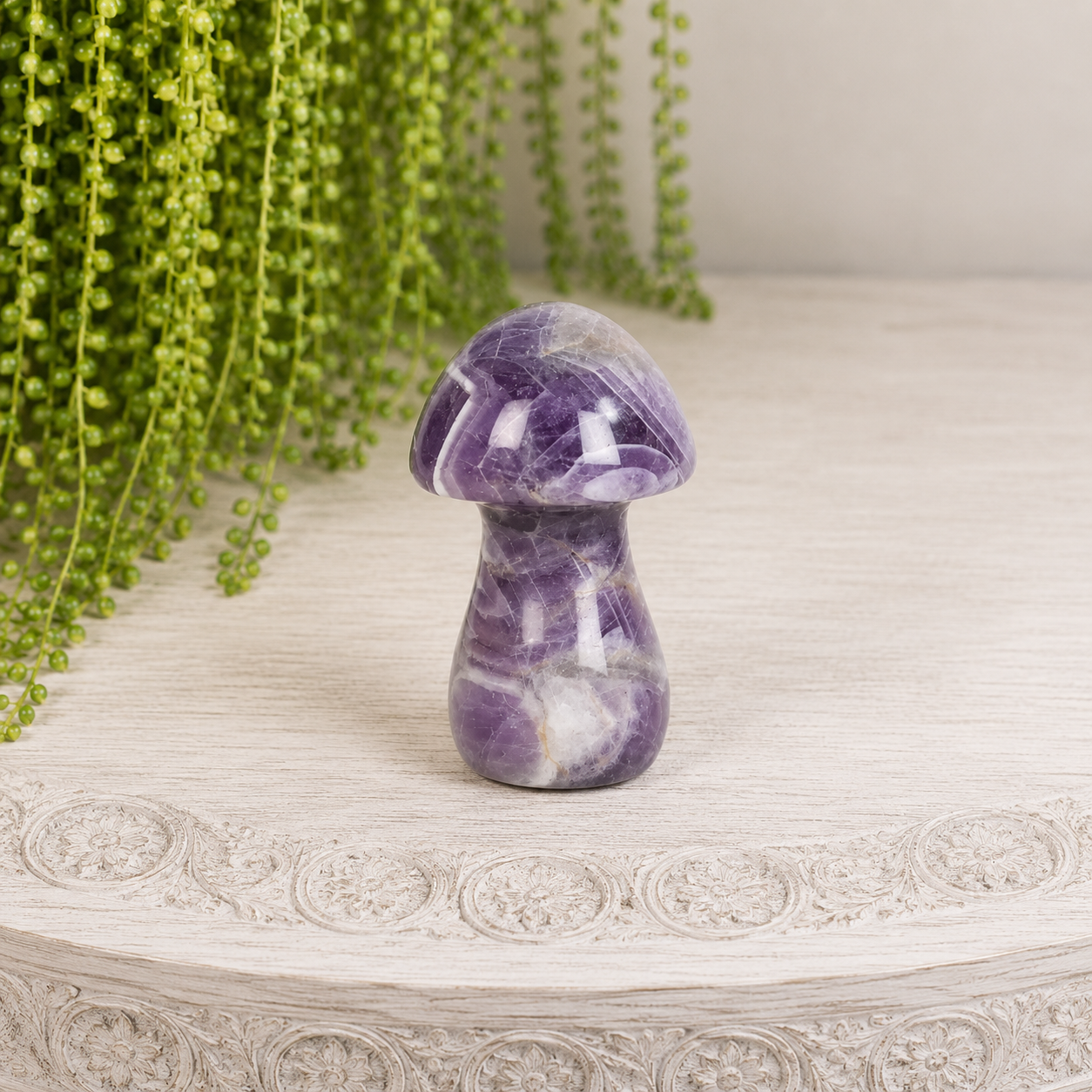 4cm Gemstone Mushroom - Amethyst