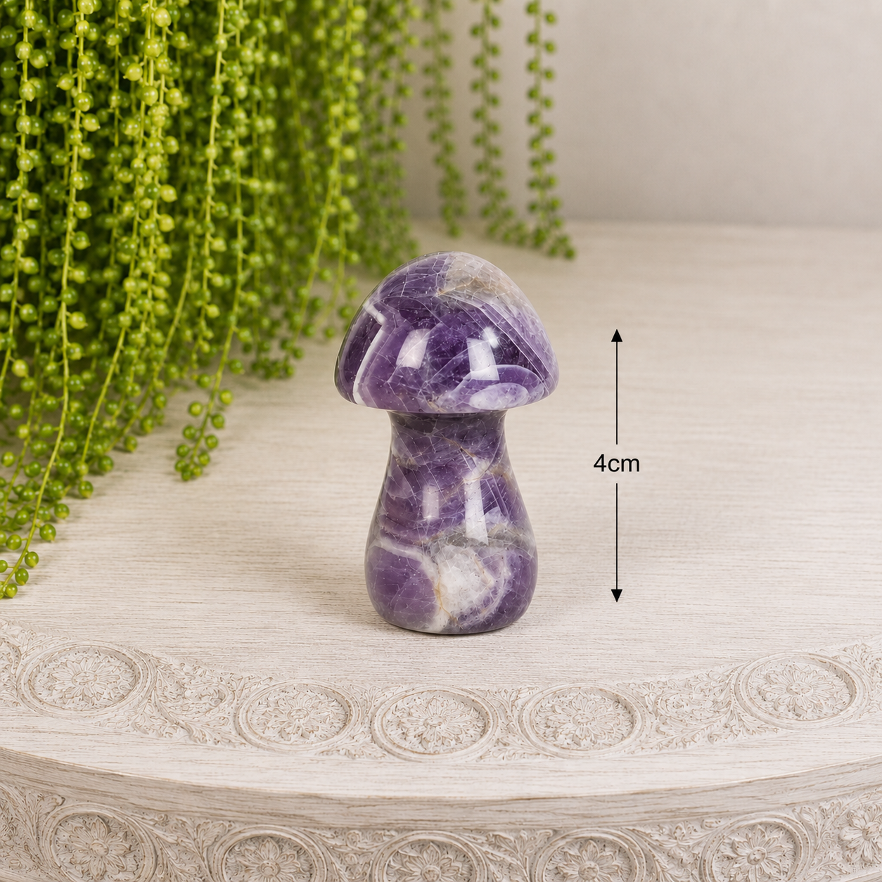 4cm Gemstone Mushroom - Amethyst