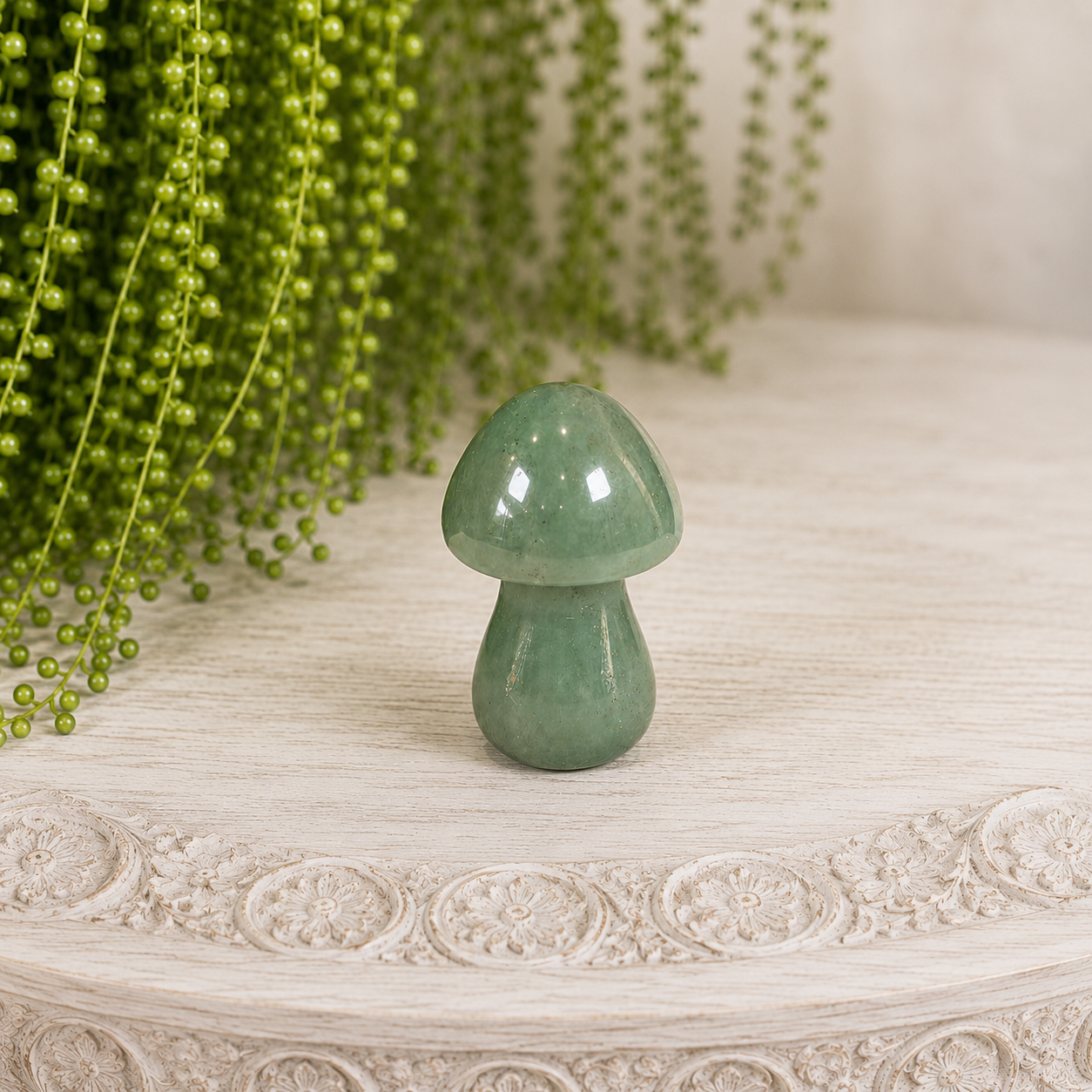 4cm Gemstone Mushroom - Aventurine