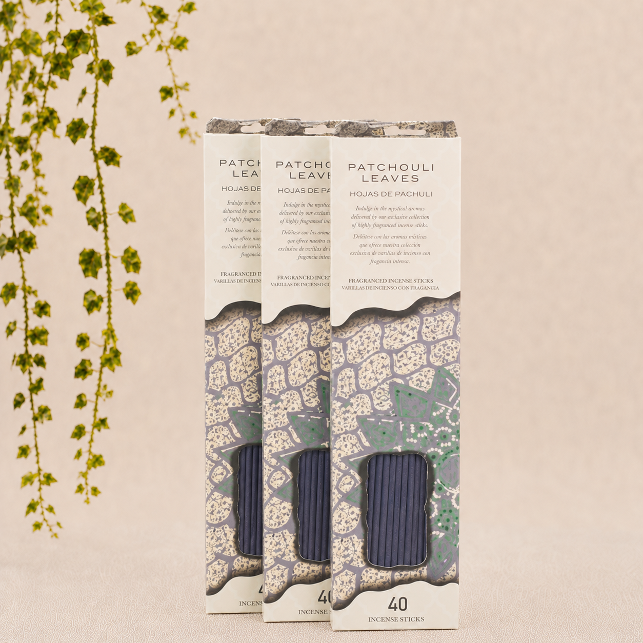 Patchouli Leaves Incense Sticks - 40 Sticks