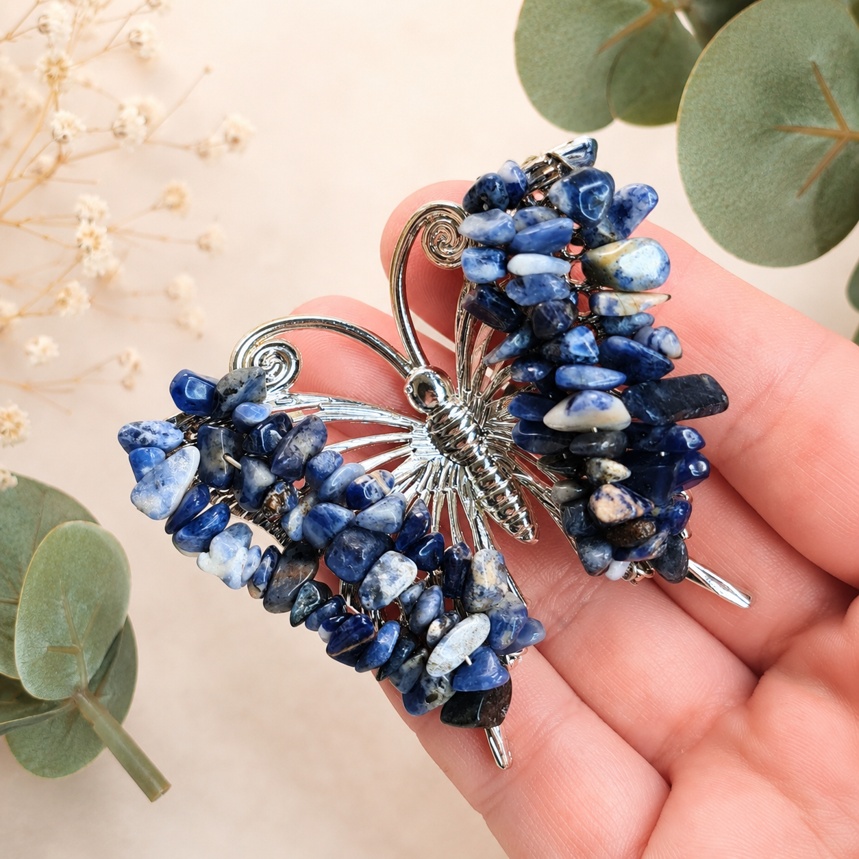 Gemstone Butterfly - Sodalite