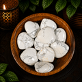 3cm Gemstone Heart - White Howlite