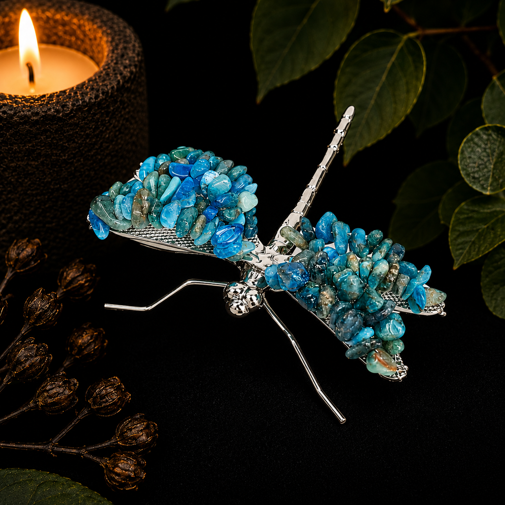 Gemstone Dragonfly - Apatite