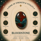 2cm Gemstone Mushroom - Bloodstone
