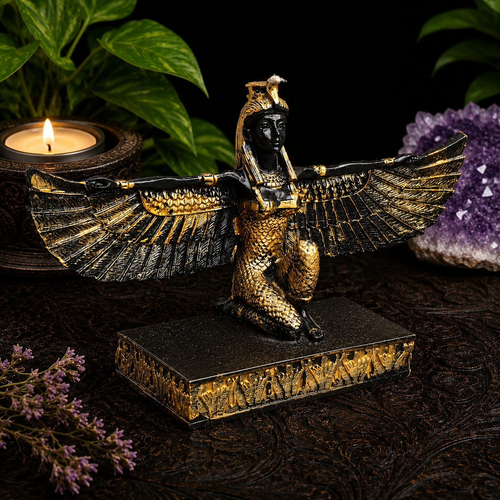 Egyptian Isis Double Sphere Display Stand