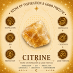 19cm Citrine Garden Stick