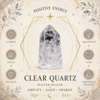 Clear Quartz Oval Shape Worry Stone (Thumb Stone)