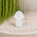 4cm Gemstone Mushroom - Clear Quartz