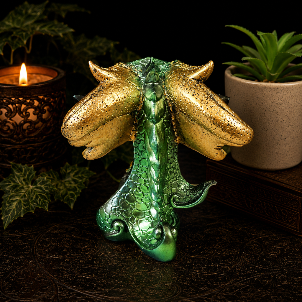 Green Baby Dragon Sphere Stand