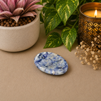 Sodalite Oval Shape Worry Stone (Thumb Stone)