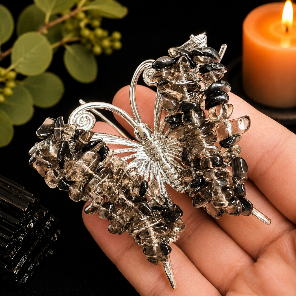 Gemstone Butterfly - Smoky Quartz
