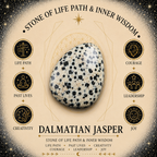 4cm Gemstone Mushroom - Dalmatian Jasper