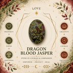 3cm Gemstone Heart - Dragonblood Jasper