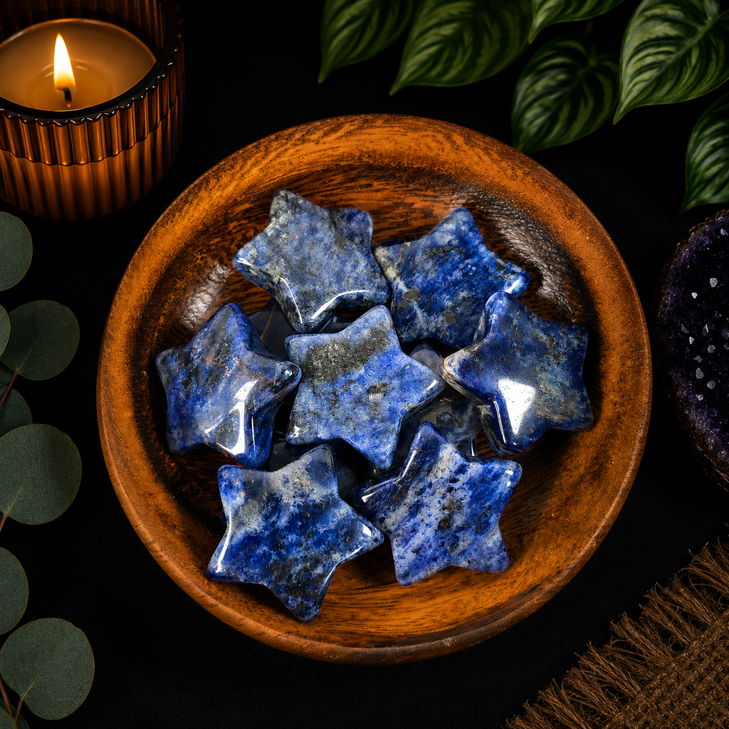 3cm Gemstone Star - Sodalite