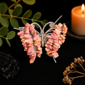 Gemstone Butterfly - Pink Rhodonite