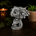 Silver Baby Dragon Sphere Stand