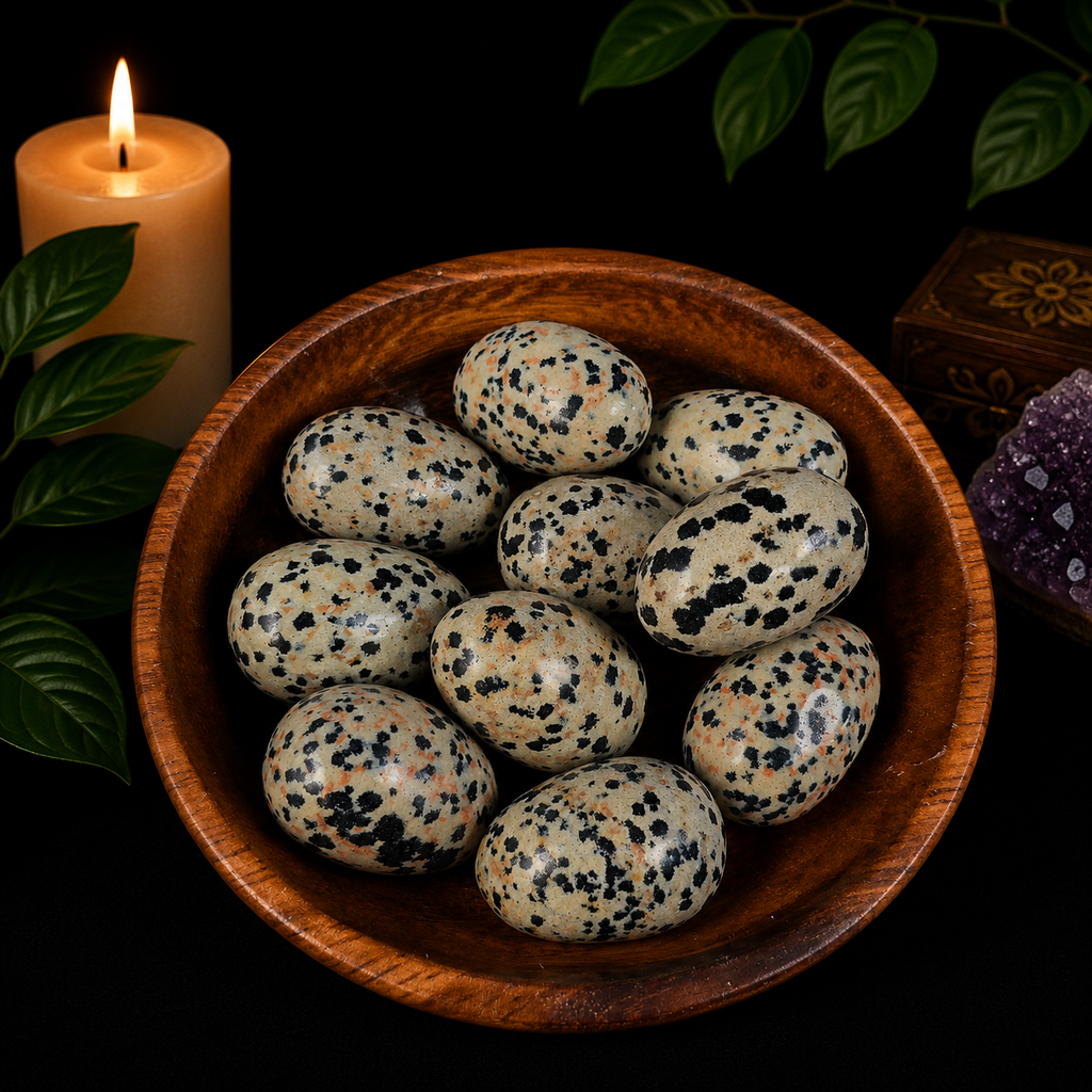 3cm Gemstone Egg - Dalmatian Jasper