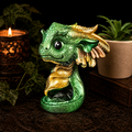 Green Baby Dragon Sphere Stand