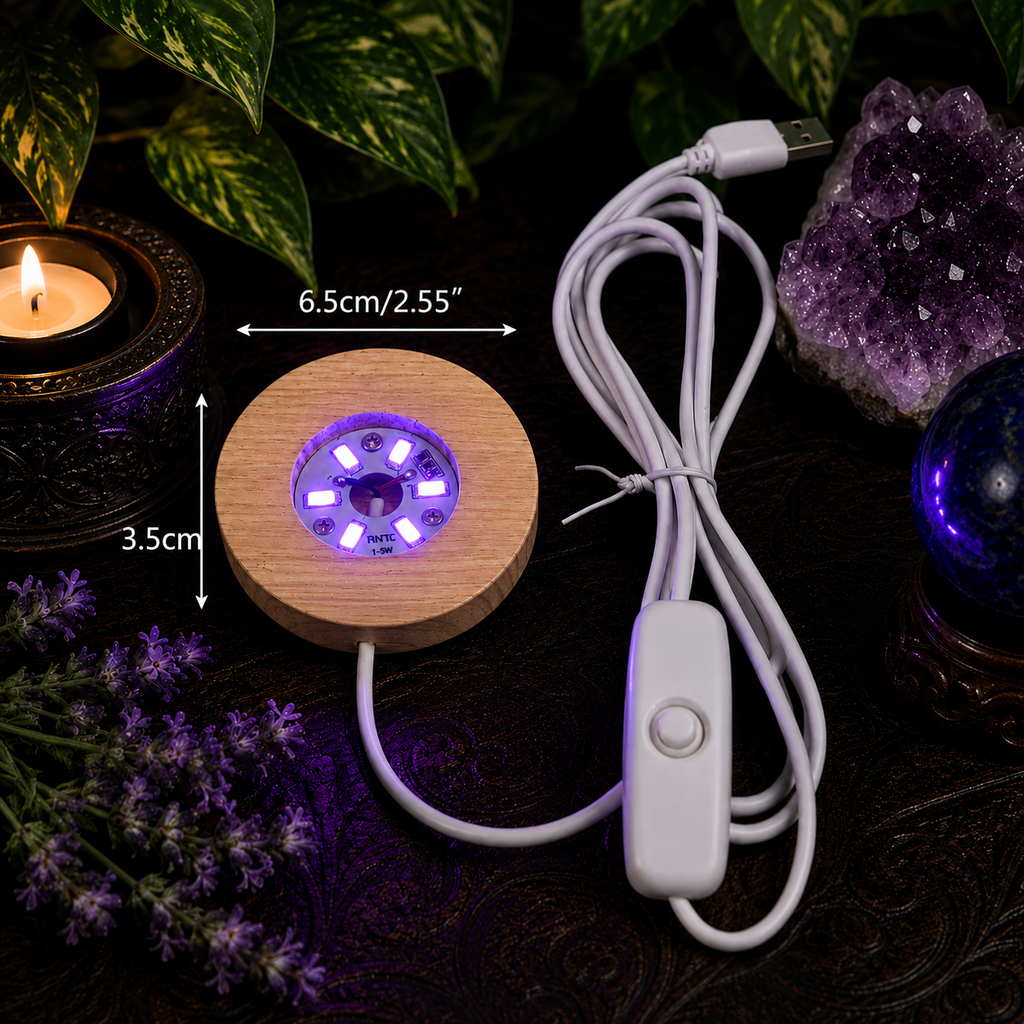 USB Coloured Light LED Sphere Stand