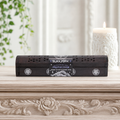 Black Magic Protection Incense Holder with 10 Incense Sticks (Black Opium & Myrrh)