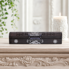 Black Magic Protection Incense Holder with 10 Incense Sticks (Black Opium & Myrrh)