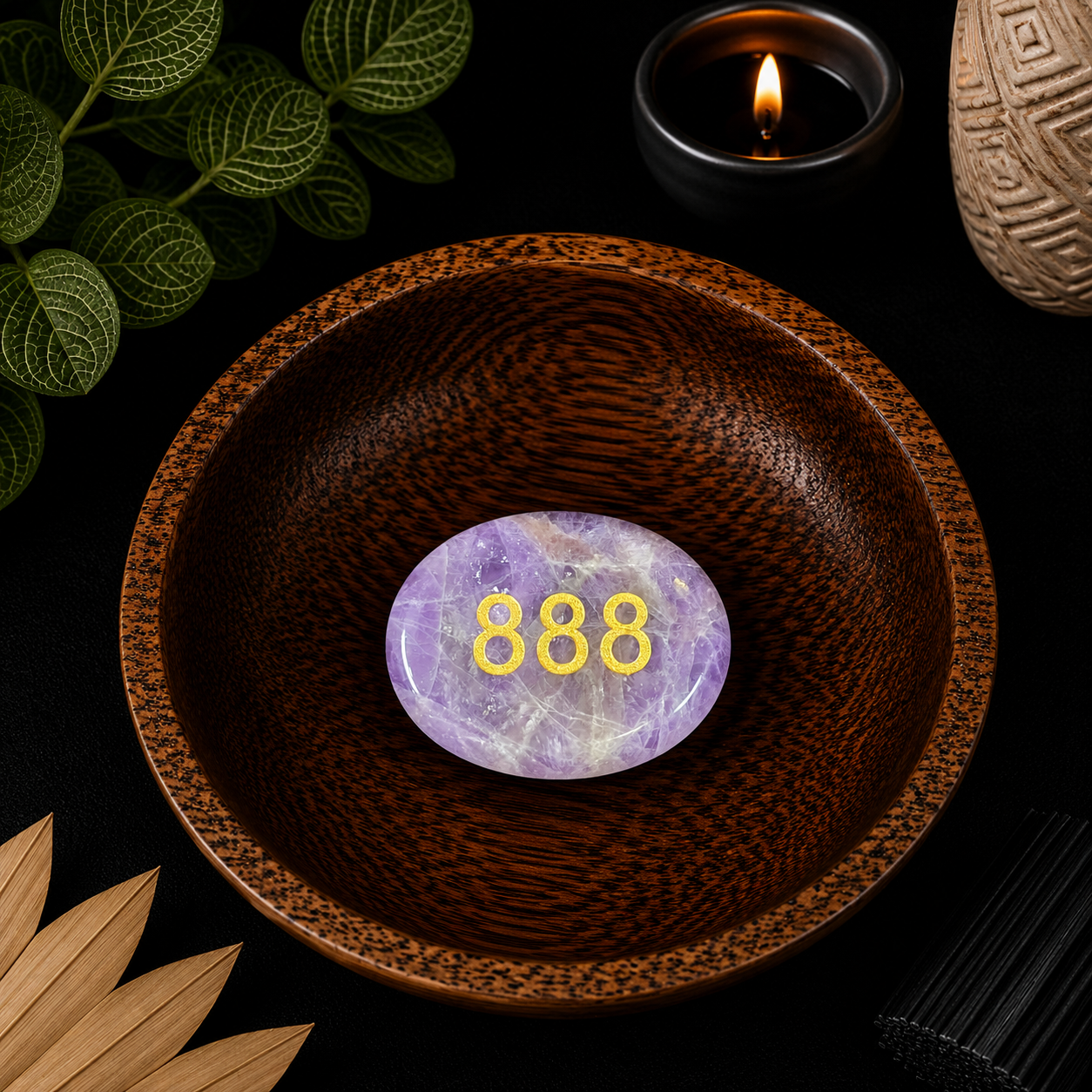 888 Amethyst Angel Number Palm - Abundance & Prosperity Are On the Way