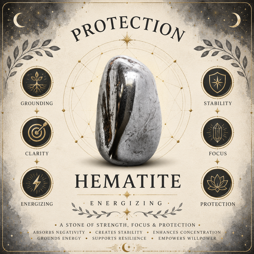 Grounding - Hematite with Sandalwood Soy Wax Candle
