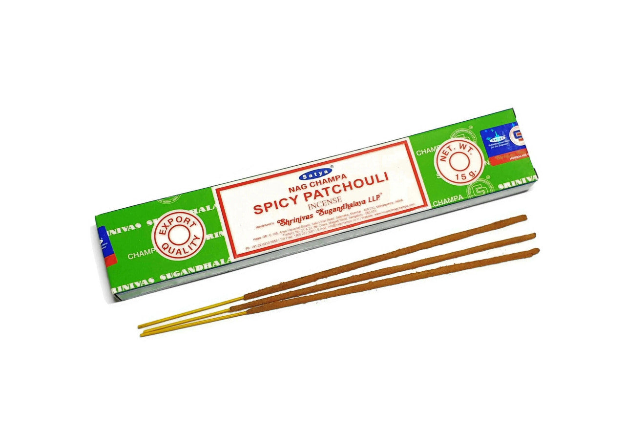 Satya Spicy Patchouli Incense Sticks 15g