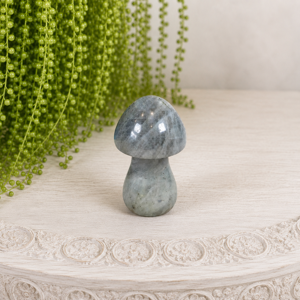 4cm Gemstone Mushroom - Labradorite