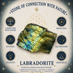 4cm Gemstone Mushroom - Labradorite