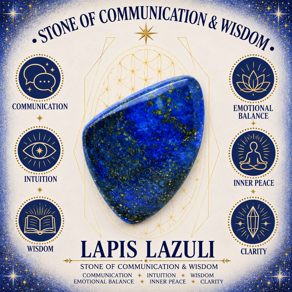 Affirmation of Wisdom Crystal Smudge Incense Kit with Lapis Lazuli